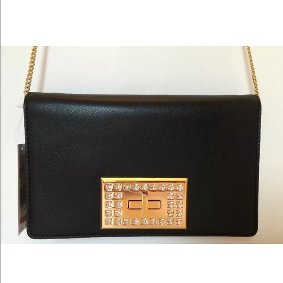 Michael Kors Ellie Medium Clutch  Bag Black - Picture 2 of 7